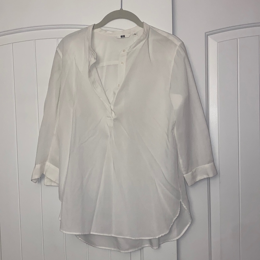 Uniqlo White Blouse